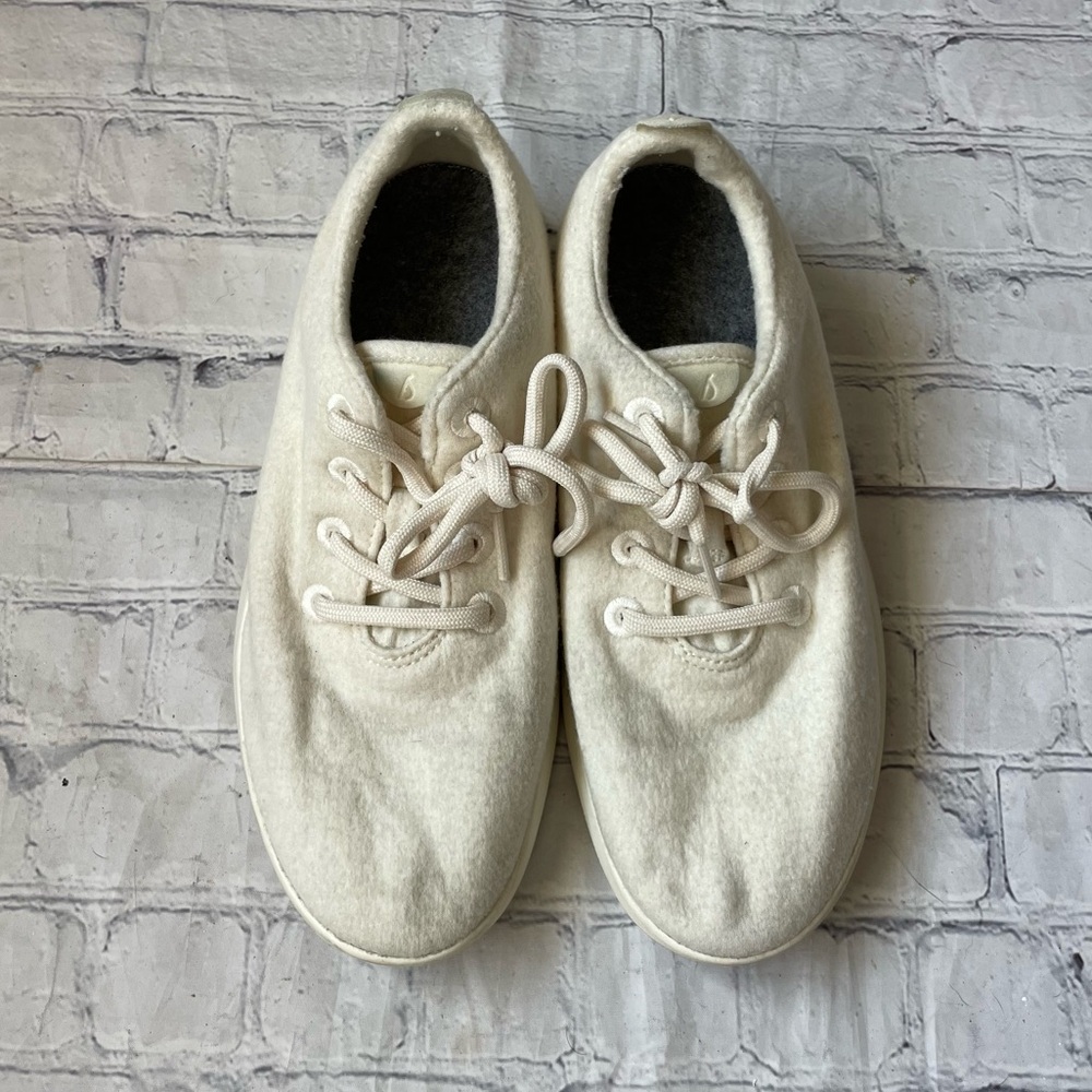 Allbirds Natural White Wool Runner Sneakers - Picture 2 of 6